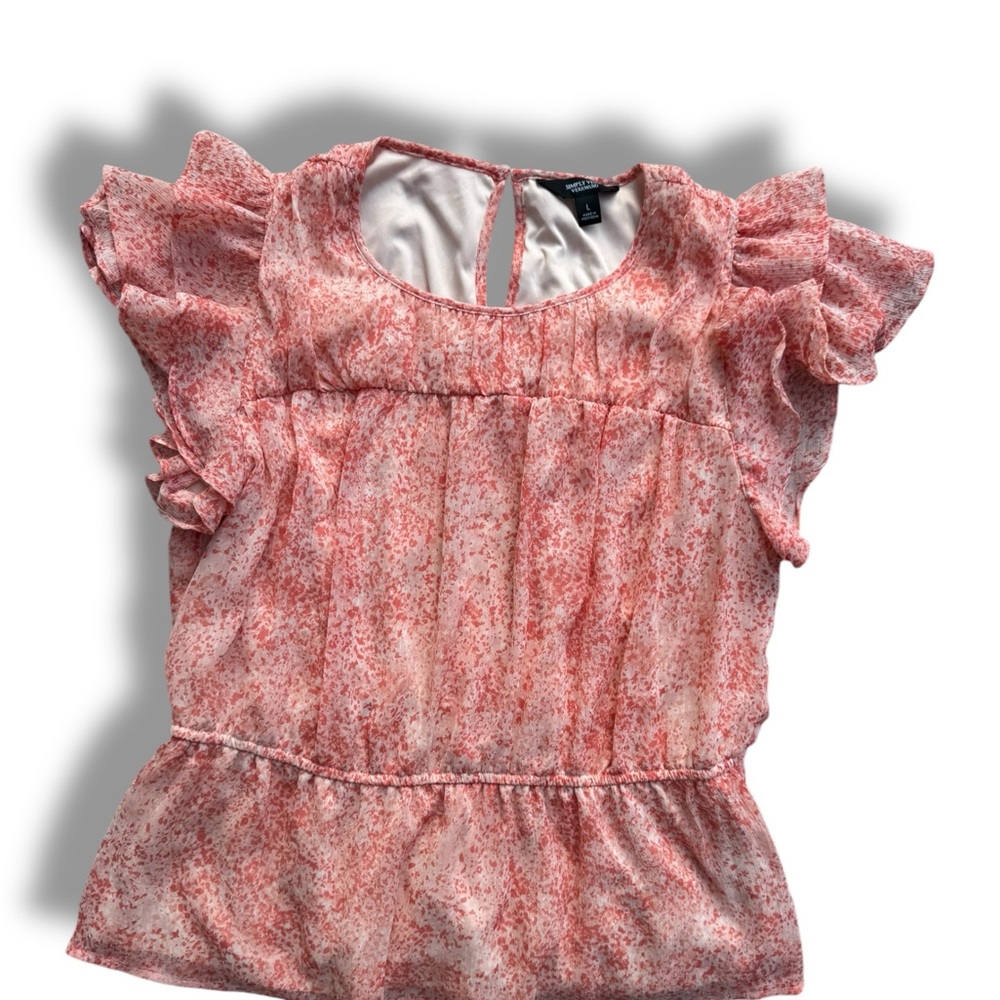 Simply Vera size Large Fun Floral Blouse